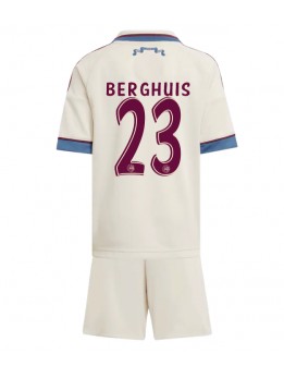 Detské Futbalové oblečenie Ajax Steven Berghuis #23 2025-26 Krátky Rukáv - Tretina (+ trenírky)